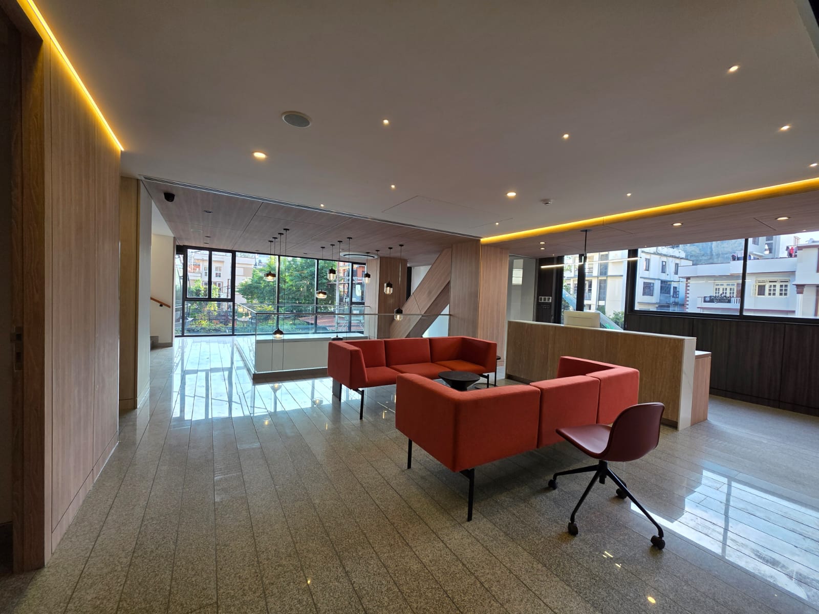 Comfortable waiting lounge